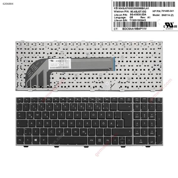 HP 4540S 4545S GREY  FRAME BLACK WIN8 GR 701485-211 Laptop Keyboard (A+)