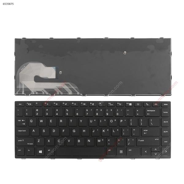 HP Elitebook 840 G5  BLACK FRAME BLACK (OEM,Win8)  US N/A Laptop Keyboard (OEM-A)