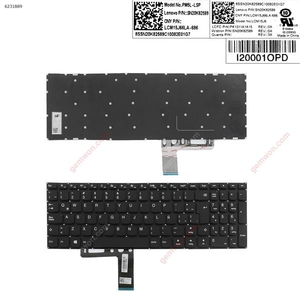 LENOVO Ideapad 310-15 BLACK win8(Without FRAME)  LA N/A Laptop Keyboard (A+)