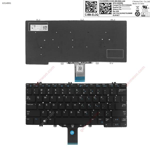 DELL  e5280  e7280  BLACK   For  win 8 US 0GDRR0 PK131S53A00 DLM16C73US6698 Laptop Keyboard (A+)