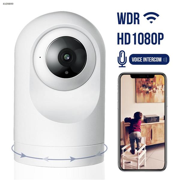 Intelligent home network remote wireless wifi surveillance camera two-way intercom HD infrared night vision shaking machine（US） IP Cameras K5