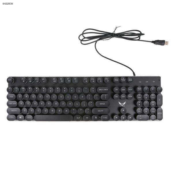 KB202 Gaming Keyboard 3 Color Backlit English Keyboard Punk Keycap Retro Style USB Bluetooth keyboard KB202