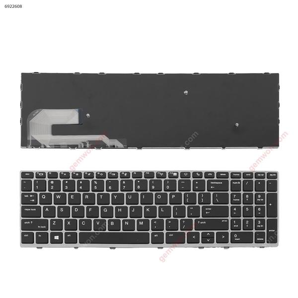 HP Elitebook 850 G5 755 G5 ZBook 15u G5 SILVER FRAME BLACK (OEM,Win8)  US FA07 Laptop Keyboard (OEM-B)