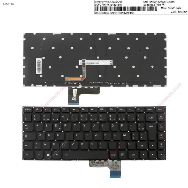 Lenovo Ideapad   Yoga-700-14ISK  BLACK（ Backlit  ,WIN8  ） FR MP-12W26FOJ6866 Laptop Keyboard (A+)