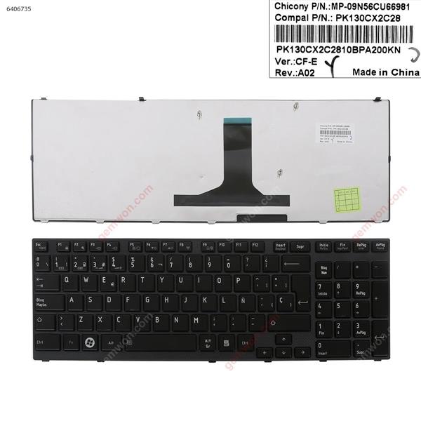 TOSHIBA Satellite A660 A665 BLACK FRAME BLACK SP N/A Laptop Keyboard ( )