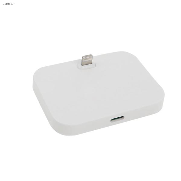 Data Sync Charger Docking Station 8 Pin Dock Cradle for Apple iPhone 5 6th White Charger & Data Cable N/A