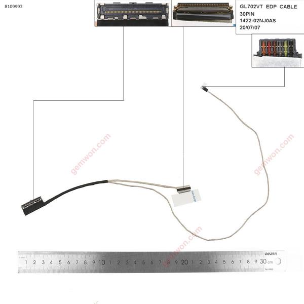 Asus S7 S7VS S7VM GL702 GL720VI GL702VT 30pin  LCD/LED Cable 1422-02NJ0AS