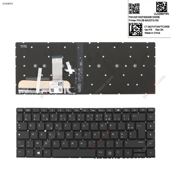 HP EliteBook Folio 1040 G5 BLACK ( without frame , Backlit,Win8) FR 2B-BAZ07Q100 Laptop Keyboard (A+)