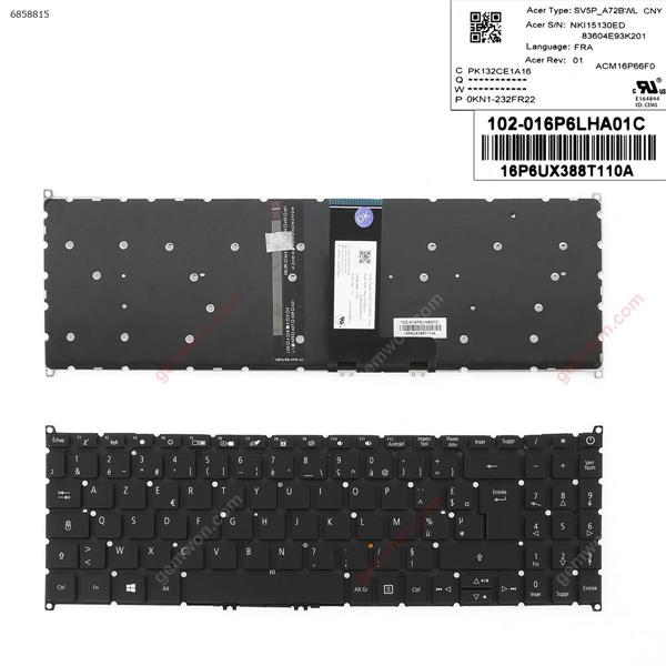 ACER  SF315  SF315-51 /SF315-52/SF315-41 a315-42 a315-42g a315-54 a315-54k  BLACK  (Backlit  ,Big Enter   ,) FR NKI15130ED Laptop Keyboard (OEM-A)