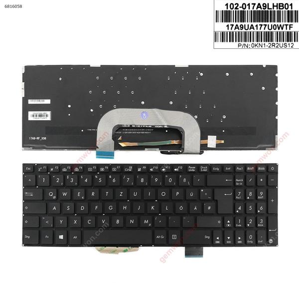   ASUS X705   BLACK (  Backlit  ,Big Enter  ,Cable  Folded  ) GR 0KN1-2R2GE12 Laptop Keyboard (OEM-A)