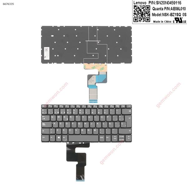 LENOVO IdeaPad 320-14ISK 320S-14IKB 320S-14IKBR GRAY (Without FRAME,WIN8) SP SN20N0459116  AE08L010  NSK-BZ1SQ Laptop Keyboard ( )