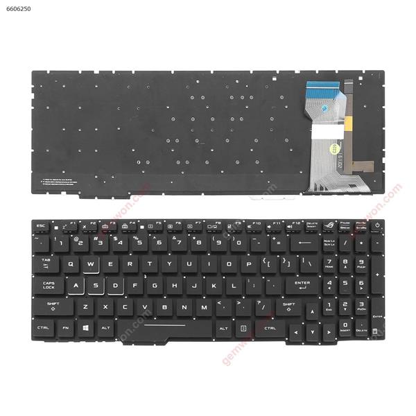 ASUS ROG Strix GL553 GL553VD GL553VE BLACK (Without FRAME,Backlit,WIN8) US V156362CS2 Laptop Keyboard (OEM-A)
