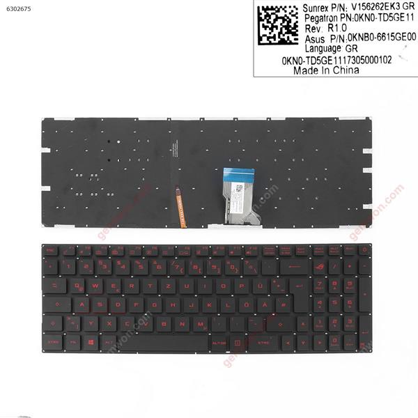 Asus GL502VM GL502VS GL502VT GL502VY GL702VS GL702V BLACK(Red Backlit,Red Printing) WIN8  GR V156262EK3 GR Laptop Keyboard (A+)