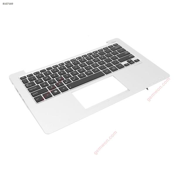 Asus X201 palmres with US keyboard case Upper cover Silver Cover N/A