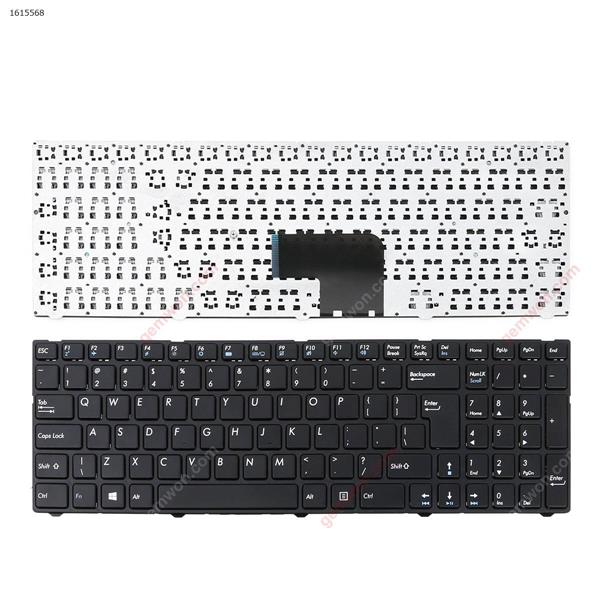 Laptop Keyboard Compatible with MSI GT70 2OD-085BE 2OD-088BE 2OD-088BE 2OD-612BE 2OKWS-1405BE 2OKWS-1405BE 2OKWS-809BE 2OKWS-809BE 2PC-1401BE 2PC-1401BE 2PC-2043BE 2PC-2043BE Belgium BE With Black Fra