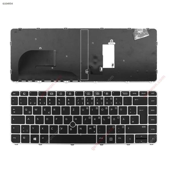 HP EliteBook 840 G3 SILVER FRAME BLACK (with point,Win8) GR N/A Laptop Keyboard (OEM-A)