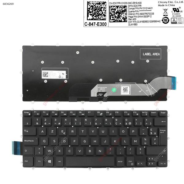 DELL Inspiron Gaming 14 7466     BLACK   (  Without  Backlit  ,Big Enter  ,Cable  Folded ) FR DLM16B36E0-528/698/442 Laptop Keyboard (OEM-A)