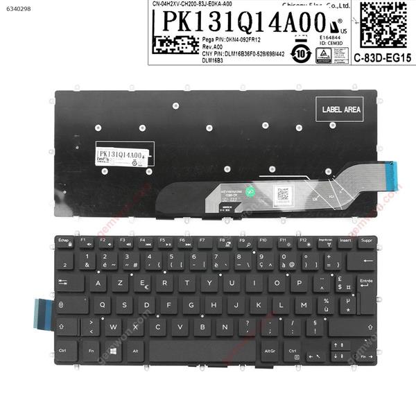 DELL Inspiron Gaming 14 7466     BLACK   (  Without  Backlit  ,Big Enter  ) FR DLM16B36F0-528/698/442 Laptop Keyboard (OEM-A)