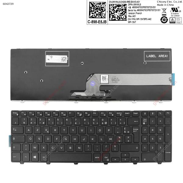 DELL 15-3000   BLACK   (  Without  Backlit  ,Big Enter   ) FR 0MXMJ3 Laptop Keyboard (OEM-A)