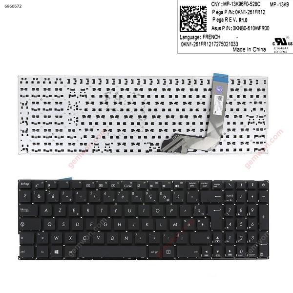   ASUS X542 X542B     BLACK (  Without  Backlit  ,Big Enter  ,Cable  Folded  ) FR 0KN1-261FR12 Laptop Keyboard (OEM-A)