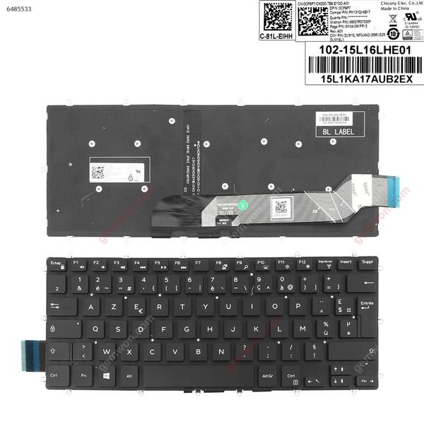 DELL Inspiron Gaming 14 7466     BLACK   (  Backlit  ,Big Enter  ,Cable  Folded ) FR DLM15L16F0J442/JC98/J528 Laptop Keyboard (OEM-A)
