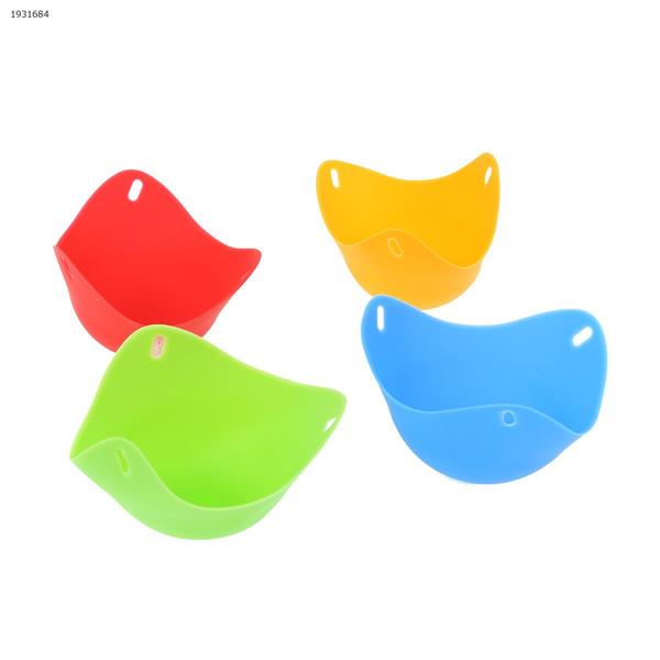 High temperature resistant silicone egg cooker, environmentally friendly silicone egg steamer egg tray (a set of 4) Home Decoration N/A