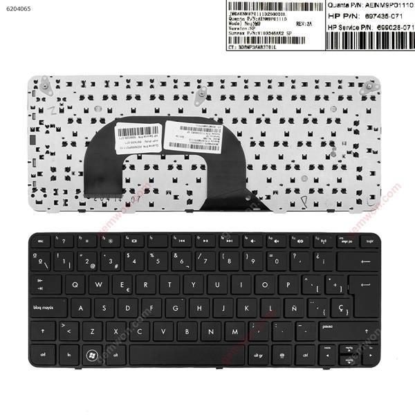 HP Pavilion DM1-3000 DM1-4000 Series BLACK FRAME BLACK Reprint SP 626389-DHI Laptop Keyboard (Reprint)