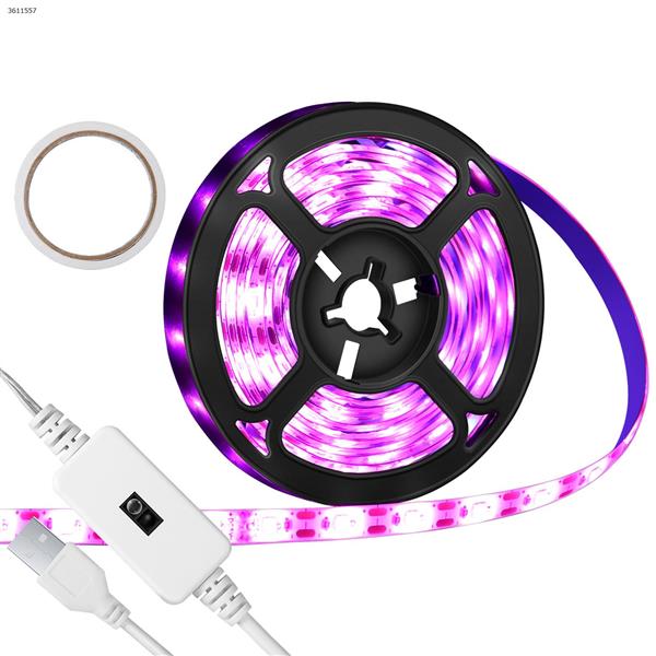 USB hand sweep sensor stepless dimming 180 lamp beads waterproof plant light belt (3 meters-pink purple light) LED Ltrip N/A