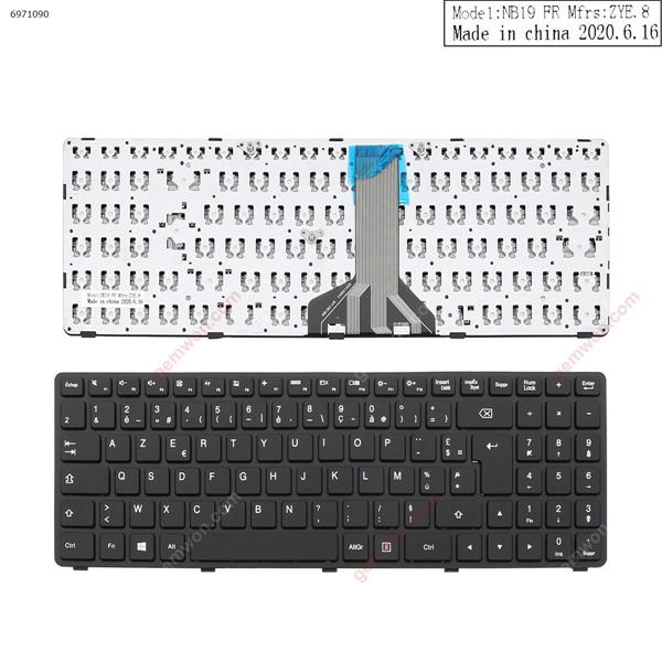 LENOVO Ideapad 100-15IBD BLACK FRAME BLACK （Without Foil  OEM ）  WIN8   FR NB19C-UK           YXK0145S Laptop Keyboard (OEM-B)