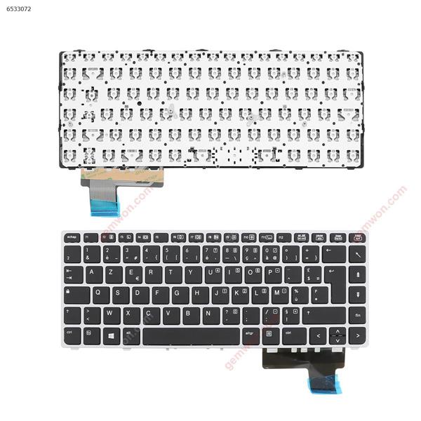 HP EliteBook Folio 9470m SILVER FRAME BLACK OEM FR HC03-C Laptop Keyboard (OEM-B)