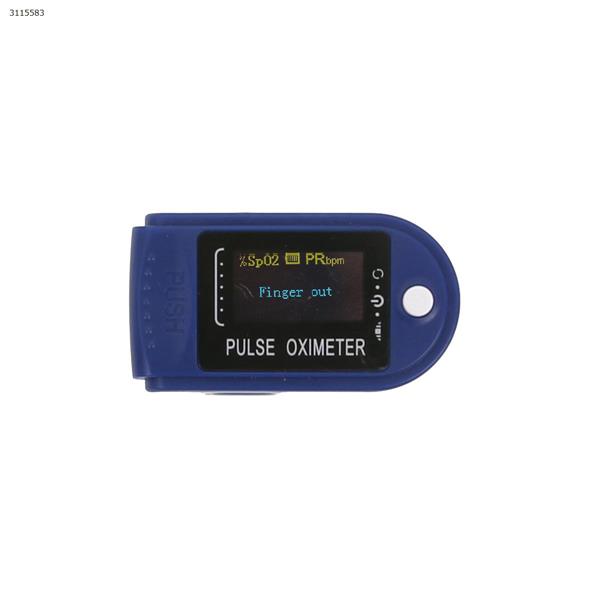 Portable fingertip pulse oximeter oxygen saturation monitoring, blue Health monitoring OXIMETER