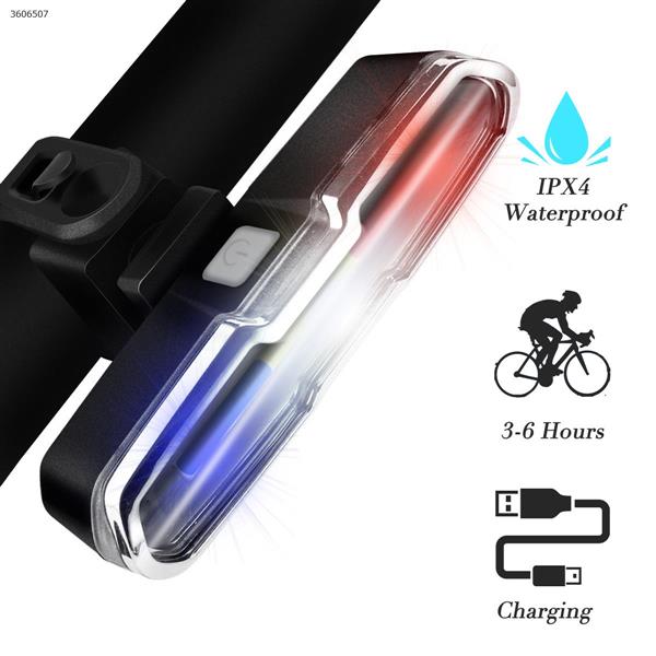 Bicycle lights USB charging led red white blue warning lights Other 7505C