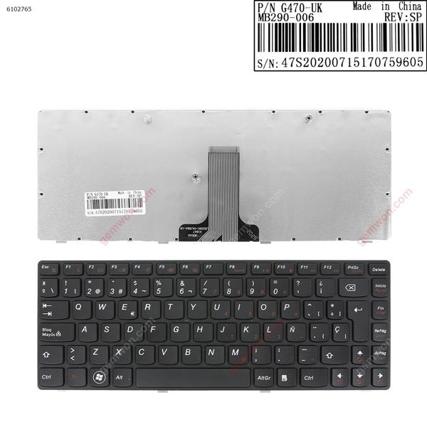 LENOVO B470 G470 V470 BLACK FRAME BLACK OEM SP G470 V116920E Laptop Keyboard (OEM-B)