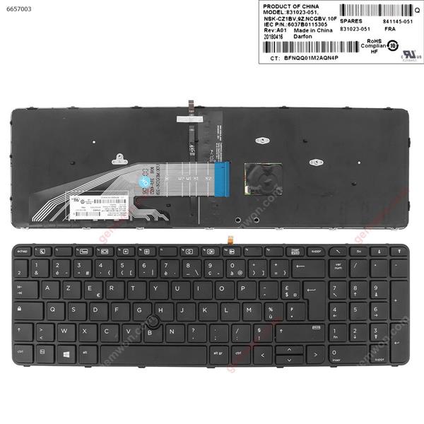HP ProBook 450 G3 455 G3 470 G3 BLACK FRAME BLACK( With Point stick ，Backlit For Win8 )  FR 6037B0114701 9Z.NCGBC.00F PK131C32A14 CZ0 6K-NCG0M00U Laptop Keyboard (A+)