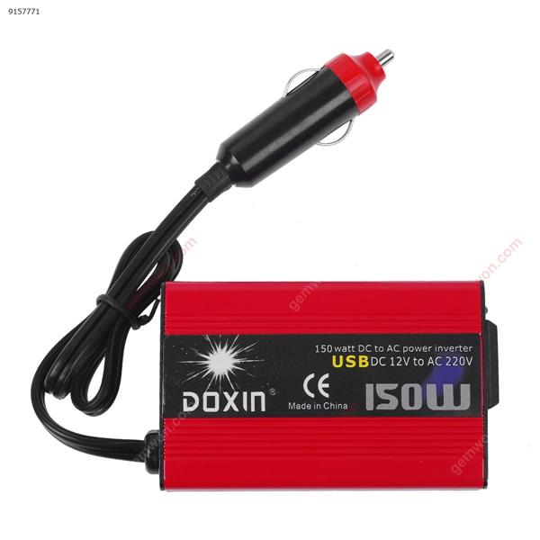 150W car inverter Red 12v with fan charger inverter power supply Dual USB power converter Car Appliances DFXD-150W