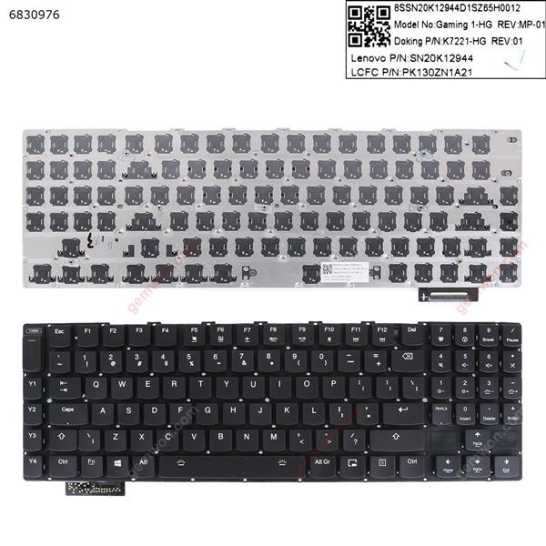 LENOVO Y900  Y920  BLACK  (Without FRAME, Backlit,WIN 8) US K7221-N0  SN20K12946  PK130ZN1A17 Laptop Keyboard (OEM-B)