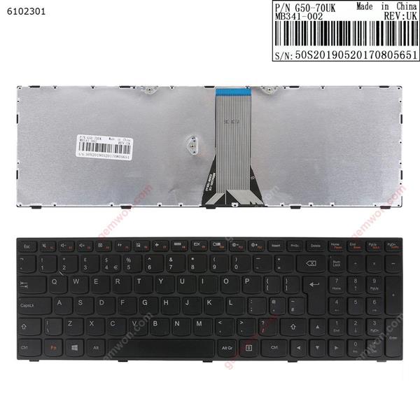 LENOVO  G50-70 BLACK FRAME BLACK(For Win8) UK 25211081   AEST7E00210    9Z.NAFSQ.F0U Laptop Keyboard (OEM-A)