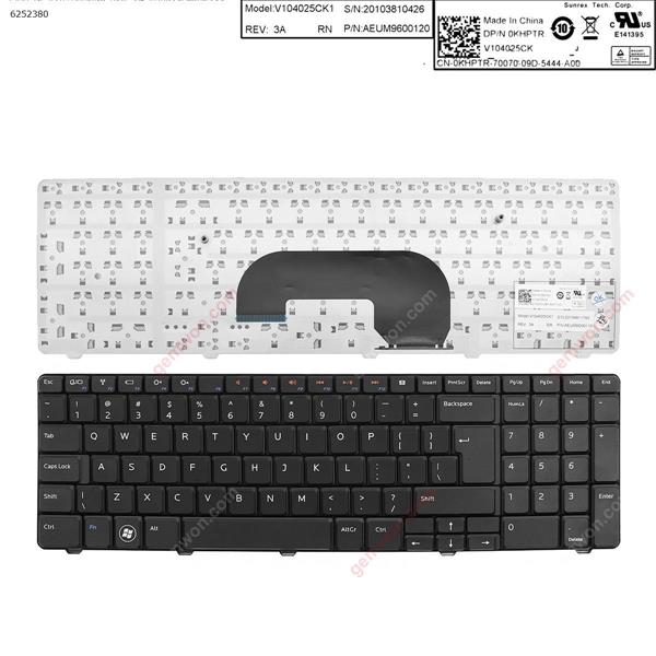 DELL INSPIRON 17R N7010 BLACK(big Enter)（Reprint） UI AEUM9Q00010    0C34Y5 Laptop Keyboard (Reprint)
