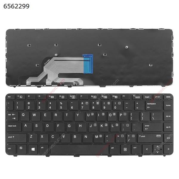 HP 430 G3 430 G4 440 G3 440 G4 445 G3 BLACK FRAME BLACK OEM(With  Foil , Win8) US HR05-A Laptop Keyboard (OEM-B)