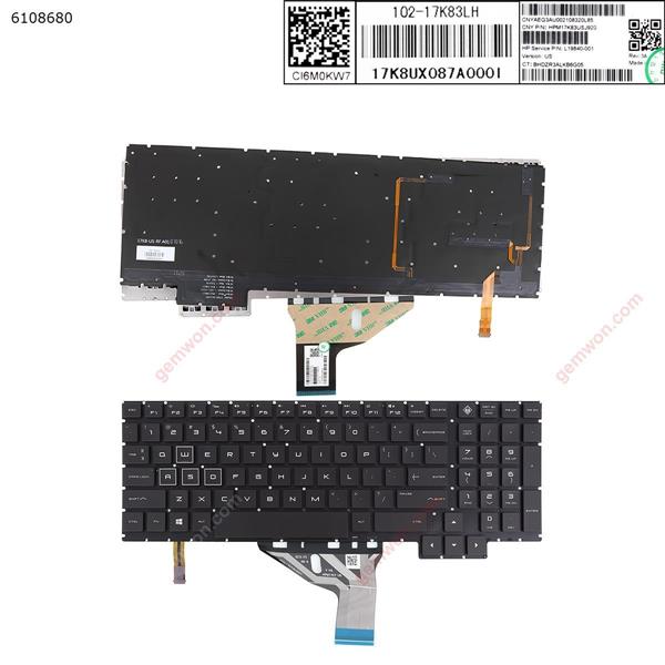 HP Omen 15-ce 15-ce000 15-ce020ca 15-CE010CA 15-CE0US  BLACK (Full Colorful Backlit,Without FRAME,WIN8) US 9Z.NEABQ.101  HPM17K73USJ920  924005-001 Laptop Keyboard (A+)