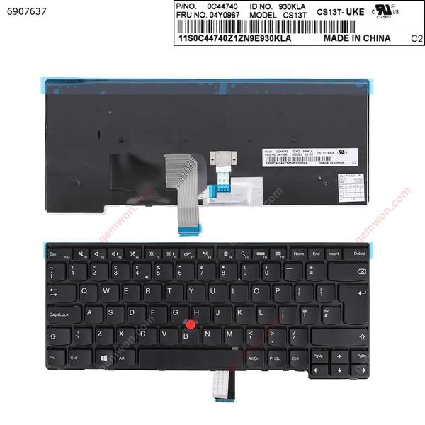 Thinkpad  E431  BLACK (With Point stick) OEM UK 0C44740     CS13T Laptop Keyboard (OEM-B)