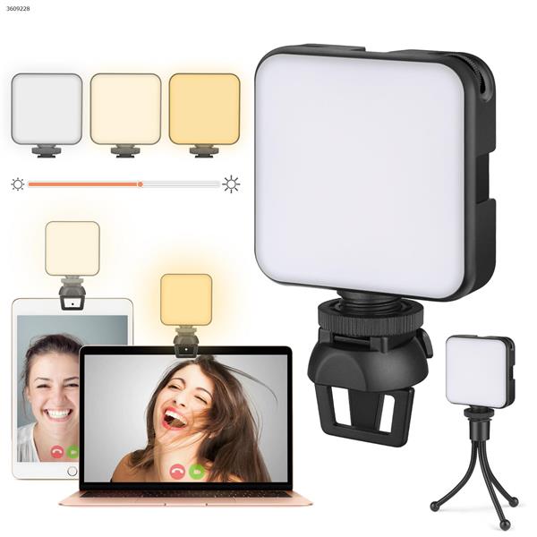 Light for Video Conferencing | Video Conference Lighting Clip Kit with Storage Case | Cube Laptop Computer Webcam Light for Self Broadcast | Zoom Call Meeting | Microsoft Teams | Live Streaming  W641-1 AIXPI LED Ring Light W641-1