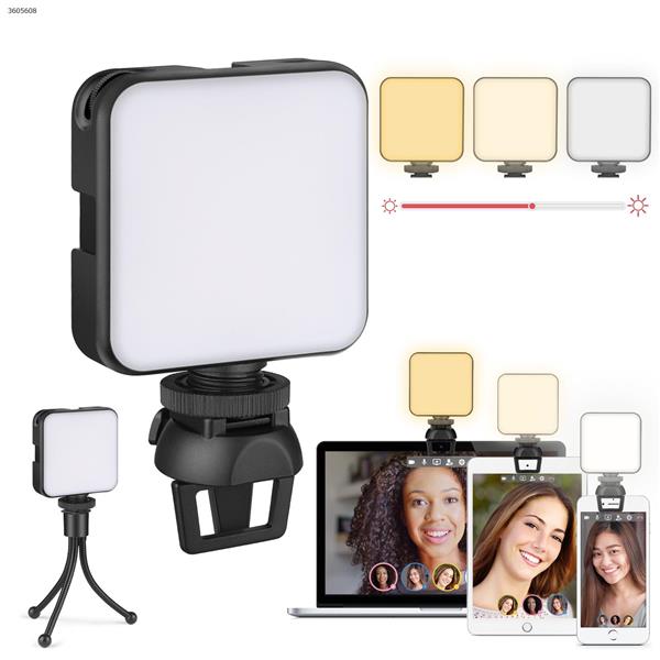 Light for Video Conferencing | Video Conference Lighting Clip Kit with Storage Case | Cube Laptop Computer Webcam Light for Self Broadcast | Zoom Call Meeting | Microsoft Teams | Live Streaming W641-1 Ohotter LED Ring Light W641-1