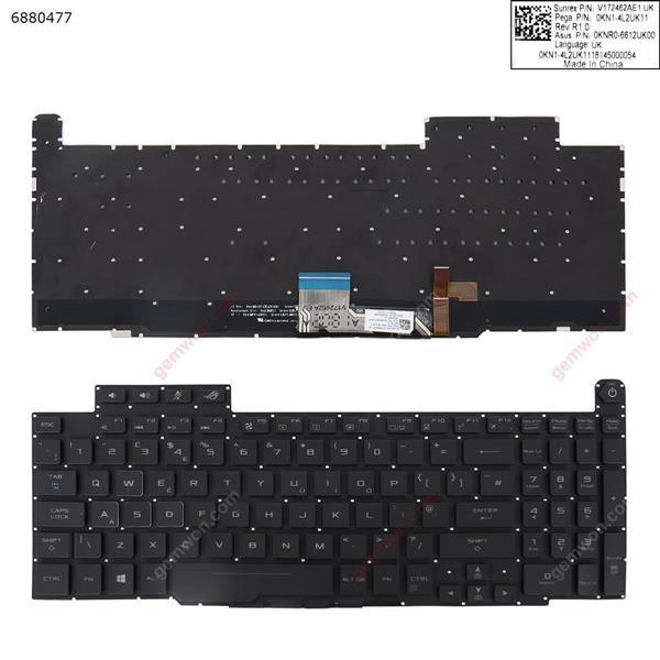Asus Gm501 BLACK (Without FRAME,Backlit,WIN8)  UK N/A Laptop Keyboard (OEM-A)