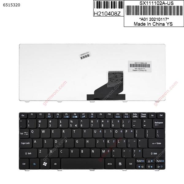 ACER ONE 532H 521 D255/GATEWAY LT21 BLACK US PK130AE1000 MP-09H23U4-698 V111102AS1 SX111102A Laptop Keyboard ( )