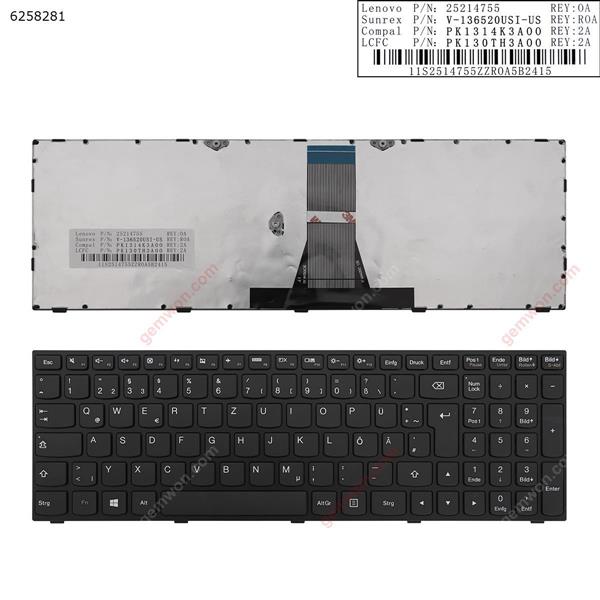 LENOVO G50-70 BLACK FRAME BLACK(For Win8) GR SCNR246A1                V149420C Laptop Keyboard (OEM-A)