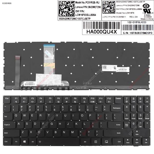 Lenovo Legion Y520 Y520-15IKB y530 y530-15ich y540-15irh y540-17irh Y7000-2019  R720 R720-15IKB BLACK(Full Colorful Backlit,Win8) US LCM16F8 PK1312M5B06 SN20M27340 Laptop Keyboard (OEM-A)