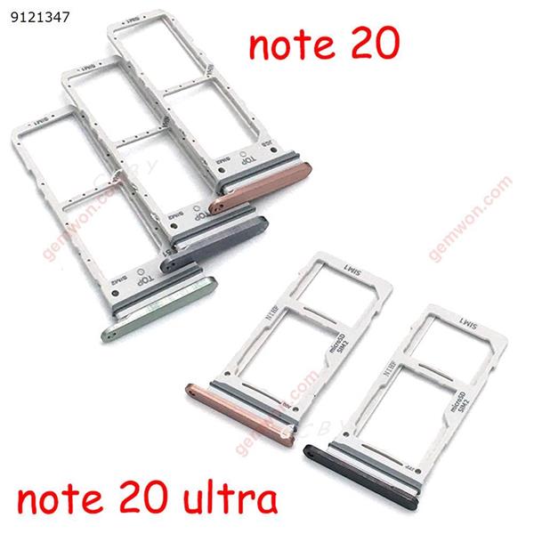 Original Sim Card Tray SD Reader Holder For Samsung Galaxy Note 20 / Note 20 Ultra SIM Card Tray Slot Holder Replacement Part  