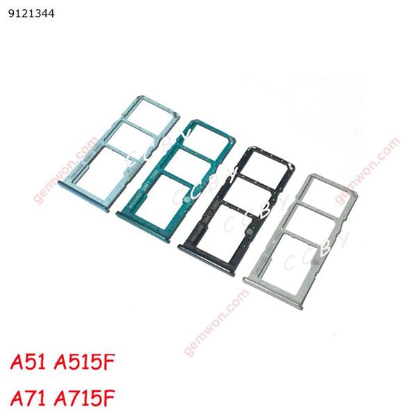 For Samsung Galaxy A51 A515 A515F A71 A715 A715F A5 A7 2020 Sim Card Reader Holder Dual Sim Card Tray Holder Slot Adapter  