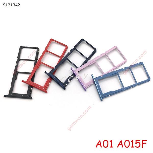 10PCS Sim Card Tray SD Reader Holder For Samsung Galaxy A01 A015F A11 A115F Dual SIM Card Tray Slot Holder  